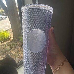 Starbucks Iridescent Crystal Studded Tumbler - Lavender Haze